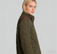 Veste matelassée d'extérieur coupe-vent pour homme avec col montant et fermeture éclair 3M pour l'automne