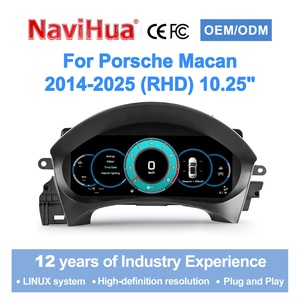 Navihua <b>for</b> Porsche Macan RHD 2014 2025 <b>Car</b> Upgrade Auto <b>Speedometer</b> Linux System Carplay LCD Dashboard Virtual Cockpit Cluster - Product Image 1