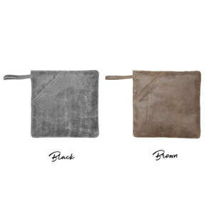 Tapis isolant thermique en cuir PU personnalisé, gants anti-brûlure minimalistes de style japonais, pour la maison et la cuisine - Product Image 5