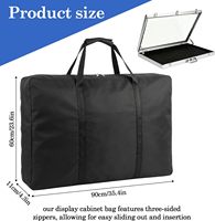 Sac de transport pour présentoir de salon professionnel, sac de rangement de voyage extra large et robuste en Oxford 600D pour l'expédition de présentoirs de salon professionnel