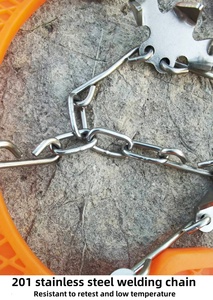 Crampons de ski micro-à 19 griffes en gros, les meilleurs crampons antidérapants pour chaussures, chaînes à glace en acier inoxydable pour la randonnée - Product Image 2