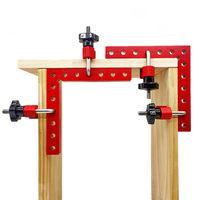 Qinbu Pro 140mm pince à angle carré de positionnement en aluminium pour outils d'assemblage de cadre de meubles de menuiserie bricolage et professionnels