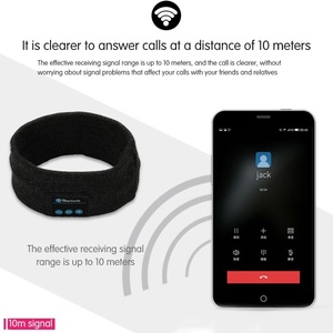 Tùy chỉnh OEM V5.5 Bluetooth âm nhạc Headband thể thao ngủ tai nghe Tai nghe không dây Headband - Product Image 3