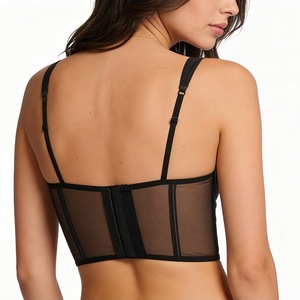 Ensemble <span class=keywords><strong>gilet</strong></span> sculptant long à armatures fines et soutien-gorge push-up pour <span class=keywords><strong>femme</strong></span>, en tissu maillé antibactérien, pour poitrines généreuses, effet amincissant et sexy - Product Image 3