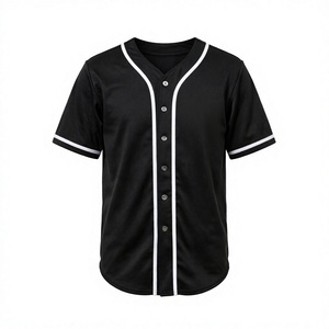 Herren <span class=keywords><strong>Baseball</strong></span> Trikot Bedruckt Atmungsaktiv Polyester Kurzarm V-Ausschnitt Schnelltrocknend Individuelles Logo Team-Shirt Benutzerdefinierte Team-Nummern Sport - Product Image 1