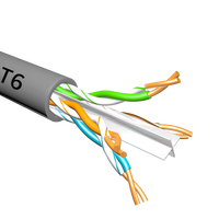 Kabel ST CAT6 U/UTP Cat6 BC Ethernet LAN 2026 Penjualan Terlaris, Jaket LSZH, Konduktor Tembaga Terpilin, 305m/gulung, Harga Murah Terbaik