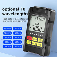 Medidor de Potencia Óptica Portátil 3 en 1, Localizador Visual de Fallas VFL de 10mW, Conector FC, Probador de Cables de Red 5G FTTH, Herramientas de Fibra Óptica
