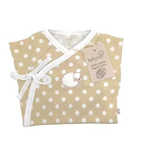 Barboteuse Vêtements À Manches Longues Bébé Barboteuses En Gros Bébé Pyjamas Toddler Nouveau-Né Pyjama D'été Dot Unisexe Pull 1pc / Opp Sac