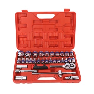 Juego de llave de tubo de trinquete de 1/2 pulgadas de servicio pesado de 32 piezas, herramienta Spannar <span class=keywords><strong>Goti</strong></span> con caja de transporte - Product Image 2