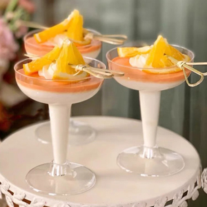 2 pezzi calice Margaret in vetro Martini monouso in plastica trasparente per occasioni di festa - Product Image 6