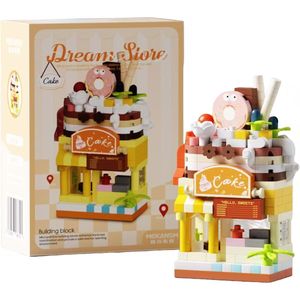 Dream Small Shop, Scena Urbana Cambiante con Sei Scene, Blocchi da Costruzione a Micro-Particelle Autentici, Giocattolo Decorativo di Tendenza e Best-Seller - Product Image 5