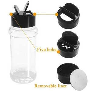 Tarro de plástico PET vacío de alta calidad NH para condimentos, sal, ajo y pimienta en polvo - Product Image 1