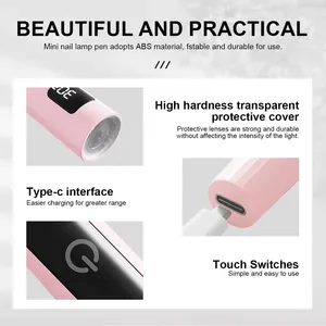 Lampe UV portable pour ongles, séchoir à ongles avec écran d'affichage, idéale pour la maison et les salons professionnels - Product Image 4