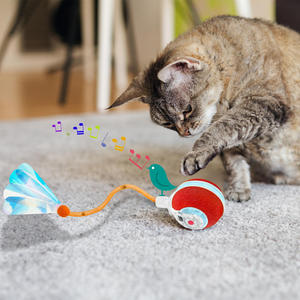 Jouets interactifs pour chats, balles mobiles agiles pour chats, queues en maille élastique, jouets automatiques pour petits chats - Product Image 5