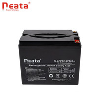 Sistem Energi Surya Prismatic Pengisian Cepat Neata Source Factory LiFEPO4 12.8V 50Ah Paket Baterai Lithium Ion