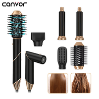 Styler multifonction 5 en 1 : Sèche-cheveux, fer à boucler automatique, baguette à boucler, brosse ronde ionique volumisante