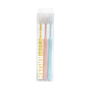 <span class=keywords><strong>3</strong></span> paquets de brosses <span class=keywords><strong>à</strong></span> <span class=keywords><strong>dents</strong></span> pour adultes, personnalisées, avec manche en PP, couleur bonbon, douces pour le visage, pour un usage domestique - Product Image 1