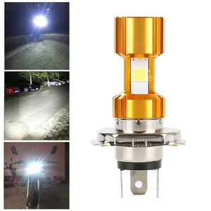 หลอดไฟหน้ารถมอเตอร์ไซค์ LED H4 แบบ 3 ด้าน 12-85v ให้แสงสว่าง 6000k ไฟ LED เสริมสำหรับรถยนต์ ไฟสูงสำหรับมอเตอร์ไซค์ - Product Image 3