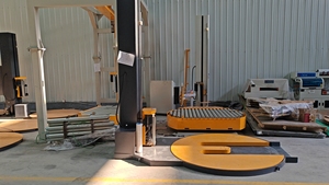 On Line Automatic Pallet Wrapper Made in China /Powered Pre <b>Stretch</b> Turntable Pallet Film Wrapping <b>Machine</b> - Product Image 4