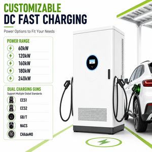 Nuevo Cargador <span class=keywords><strong>de</strong></span> Vehículos Eléctricos Flying Wallbox, Estación <span class=keywords><strong>de</strong></span> Carga Doméstica para Vehículos Eléctricos, Solar GB 120kw, Carga Rápida DC, Interfaz CCS, 5m, 380V - Product Image 5