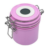 Pot de conservation hermétique en plastique PET blanc de 250 ml, organisateur alimentaire de cuisine, boîte de rangement pour riz et céréales, boîte de rangement pour gâteaux, bonbons et biscuits avec couvercle