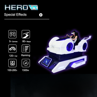Réalité virtuelle de voiture de course de l'arcade VR de HEROVR conduisant le simulateur de jeux avec la plate-forme de mouvement