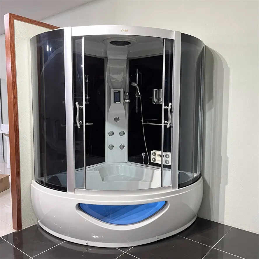 Oumeiga doccia camera spa cubicoli idromassaggio cabina doccia con lampada da tetto e luci posteriori a vapore doccia