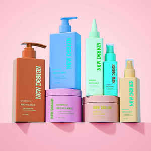 Envase Cuadrado de Plástico para Loción Corporal, Champú y Cosméticos, Botella para Aceite Capilar, Diseño Único - Product Image 1