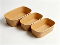 Bol écologique HuskRoot 180 ml (6 oz) en coque de son de riz, sans plastique, compostable, vaisselle à usage unique