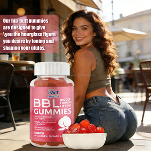 סוכריות גומי BBL למכירה חמה, תוסף תזונה לספורט, 4000 מ\\\"ג תמצית צמחים, טבעוני, סוכריות גומי BBL, סוכריות גומי קראטין לבניית ישבן - Product Image 2