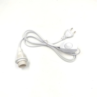 Interrupteur variateur avec prise EU et douille E14 pour lampe à sel de l'Himalaya, support en céramique, type E14