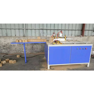 OEM Automatic wood block cutter / wood pallet block saw cutting machine with PLC system for sale