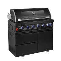 Barbecue à gaz d'extérieur en acier inoxydable 304 certifié CE avec 6 brûleurs pour les rassemblements familiaux et les pique-niques