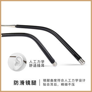 Monturas de Gafas Redondas Estilo Coreano 55mm Transparentes con Protección Contra Luz Azul, Fábrica Danyang, Primavera 2023 - Product Image 5