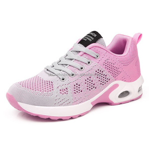 Populares Zapatillas Deportivas Elegantes para <span class=keywords><strong>Mujer</strong></span> 2025 a Bajo Precio Material Superior de Tejido Flyknit <span class=keywords><strong>Gris</strong></span> - Product Image 4