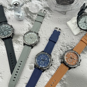 Reloj Deportivo para Hombre con Correa de Silicona, Reloj de Pulsera de Cuarzo, Reloj de Moda Casual con Múltiples Esferas para Hombre - Product Image 1