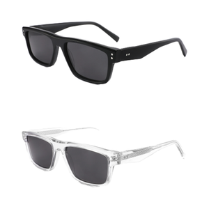 Gafas de Sol Cuadradas Pequeñas de Lujo Personalizadas de Alta Calidad del Fabricante, Gafas de Sol Vintage Retro de Acetato con Lentes Polarizadas y Logotipo Personalizado - Product Image 1