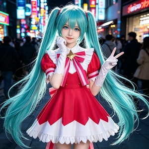 Disfraz de cosplay de Hatsune Miku, vestido de reencarnación instantánea futurista, para la convención de cómics 2D de Halloween y juegos de rol - Product Image 1