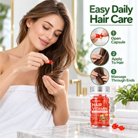 Capsules de Vitamines Capillaires à Marque Blanche : Vitamines A, C, E, Romarin, Huile d'Argan, Huile de Jojoba – Complément Alimentaire Beauté et Nutrition – Usine OEM ODM
