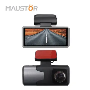 Maustor 4KHDカーブラックボックスダッシュカムカーDVR、1080PリアカメラとナイトビジョンサポートGPSデュアルレンズダッシュカムカーレコーダー