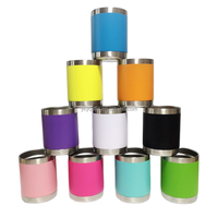 Gobelet de voyage isotherme à double paroi en acier inoxydable de 10 oz, personnalisable par sublimation, avec performance thermique de 24 heures