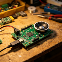 Carte de décodage MP3 USB TF, module de décodage audio, amplificateur de haut-parleur DIY DC5V, matériau FR4, carte PCB certifiée ISO9001