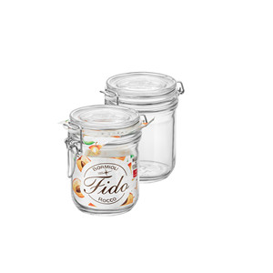 Fido Tarro de Vidrio 50 cl A 13 cm Ø 9.5 cm con Tapa Hermética Bormioli Rocco - Product Image 1