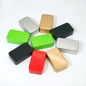 Индивидуальная жестяная коробка, квадратная коробка для конфет, свадебные цветные маленькие жестяные банки для конфет