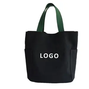 Reusable Eco-friendly custom Organic US Shop Canvas Cotton Tote Bag with custom printed logo