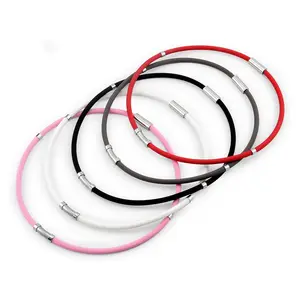 Energinox European-style silicone negative ion magnetic buckle energy collar necklace