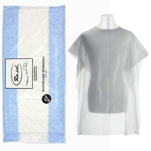 Cape de coiffure jetable Roial LDPE, lot de 30, usage professionnel - Product Image 1