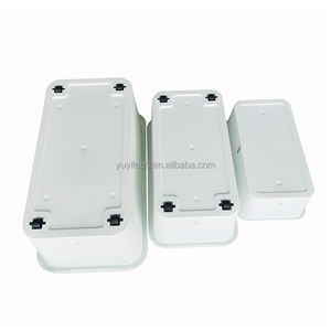 Maison Jardin Balcon Extérieur Intérieur Rotin Fleur Légumes Culture Rectangle Blanc PP Plastique <span class=keywords><strong>Terre</strong></span> Plante boîte - Product Image 2