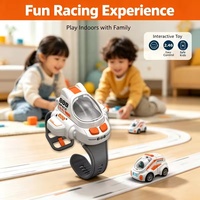 Voiture de course télécommandée 2.4G mini, jouet interactif éducatif, voiture RC à dérive contrôlée par montre, véhicule de poignet, thème spatial