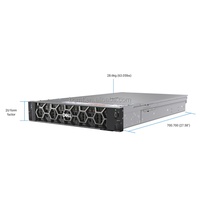 Serveur Dell PowerEdge R7525 en gros, type rack, 24x2.5 Intel Xeon, avec mémoire DDR4, disque SSD ou HDD de 2 To, disponibilité en stock